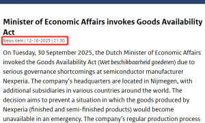 安世控制权之争：闻泰再发声明、荷兰政府回应！