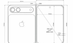苹果“阔折叠”手机专利曝光：外屏居中挖孔 后置双摄