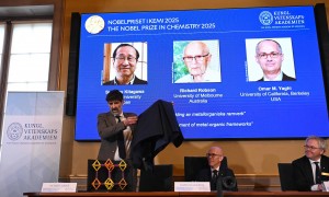 专家解读诺贝尔化学奖：金属有机框架材料用途广，可吸附二氧化碳